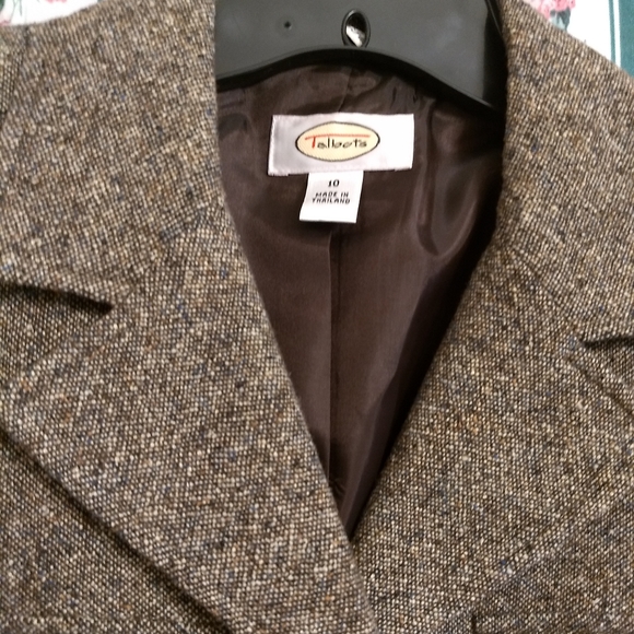 Lovely Talbots brown tweed jacket! - Picture 2 of 6